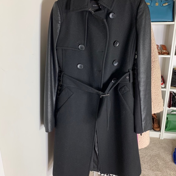 Black Wool BCBG coat - Picture 6 of 7